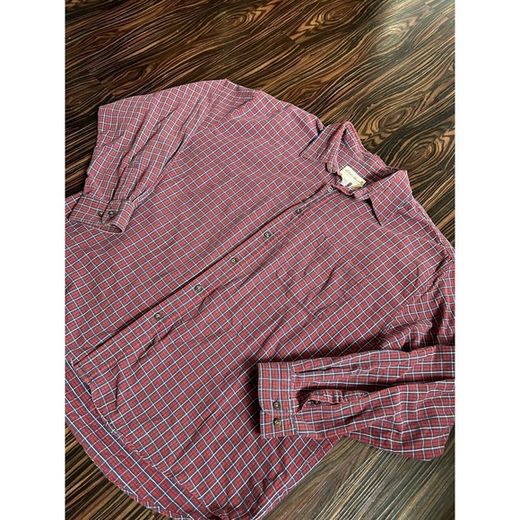 Vintage Eddie Bauer Shirt Mens XXL Flannel Long Sleeve Button Up - Picture 2 of 5